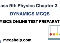 Class 9 Physics Chapter 3 Dynamics MCQs Online Test