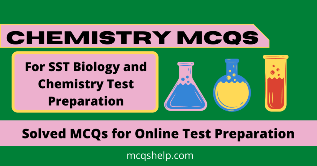 NTS SST Biology and Chemistry MCQs