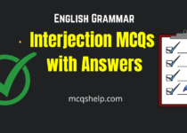 Interjection MCQs with Answers