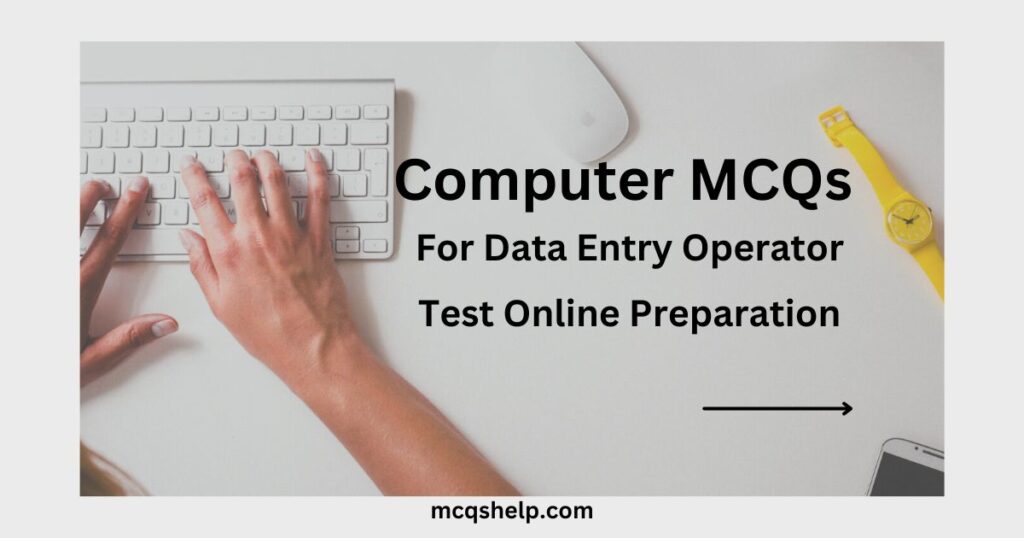 Computer MCQs For Data Entry Operator