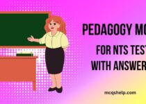 Pedagogy MCQs For NTS Test With Answers