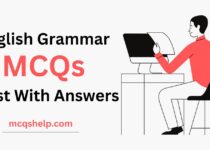 English Grammar MCQs Test With Answers